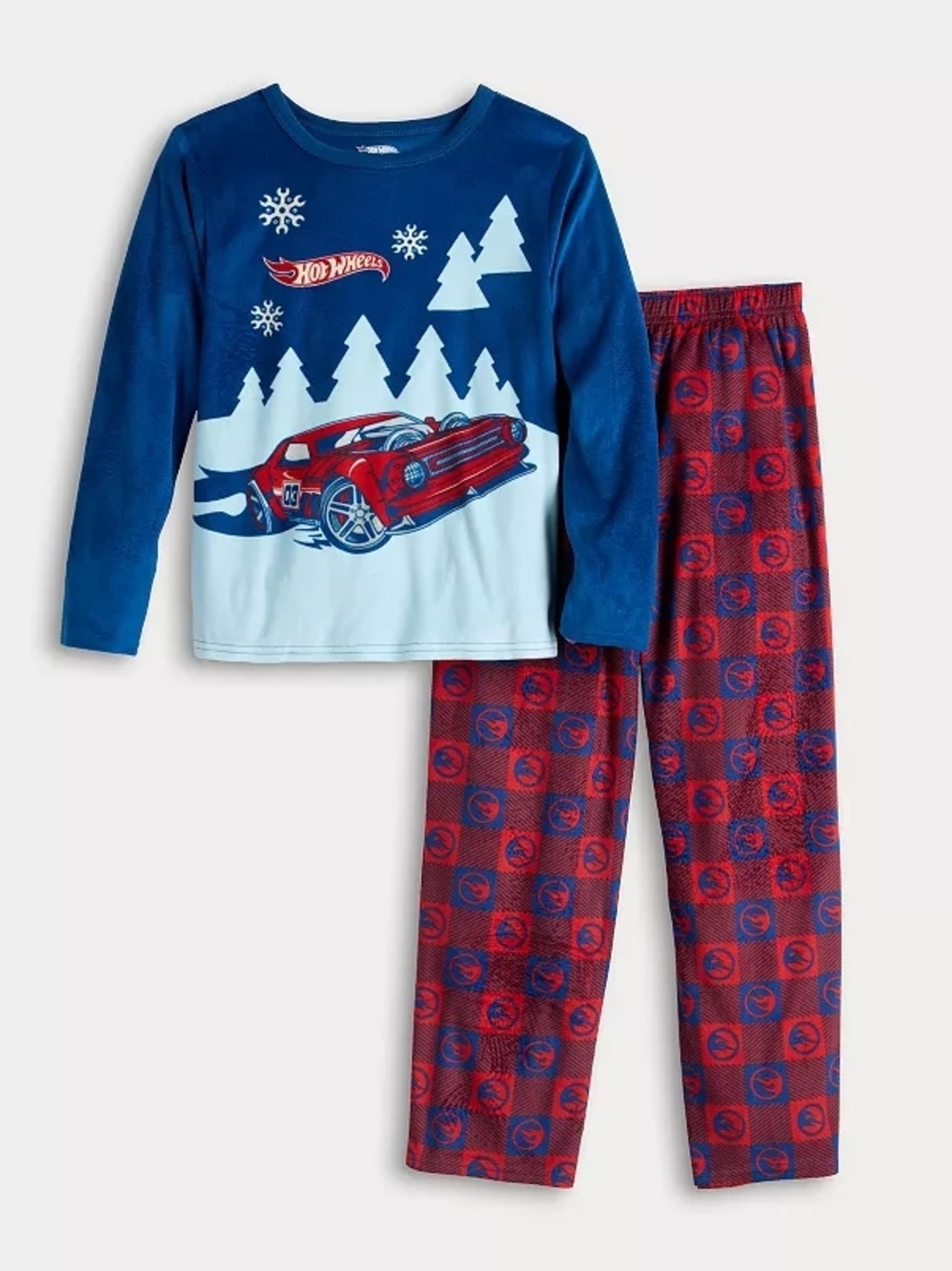 New Hot Wheels Holiday 2 Piece Pajama, Size 2T